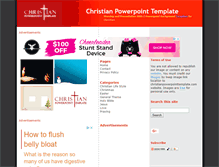 Tablet Screenshot of christianpowerpointtemplate.com